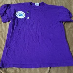 Purple we rock explorers shirt